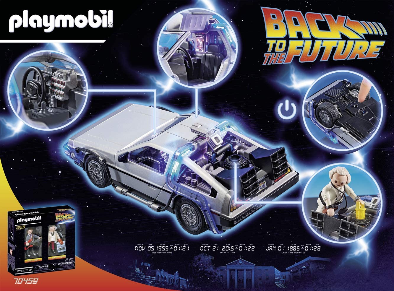 Playmobil 70317 Back to the Future DeLorean Time Machine - Obrázek 4