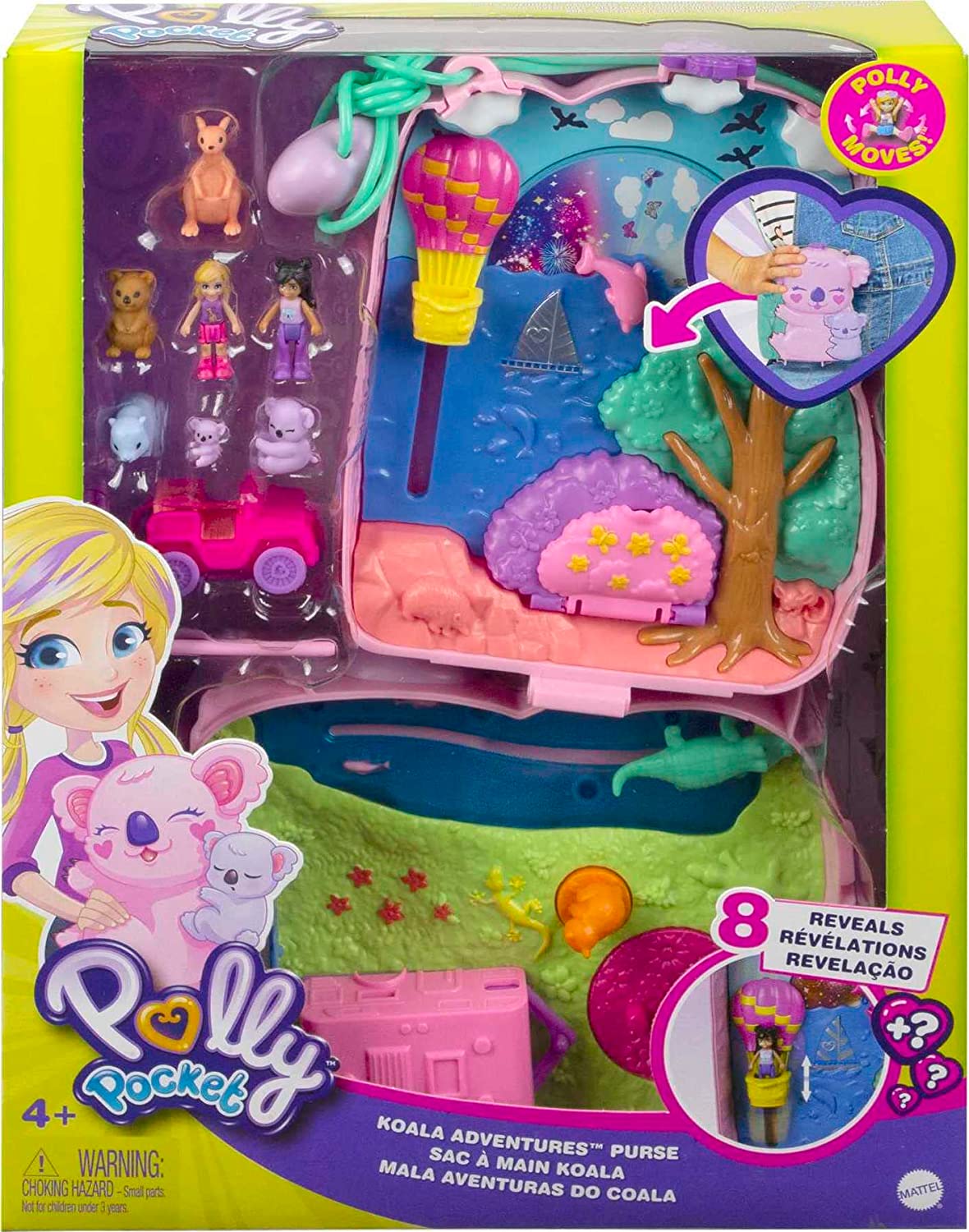 Polly Pocket Koala Pidi pocketková kabelka, Mattel GXC95 - Obrázek 4