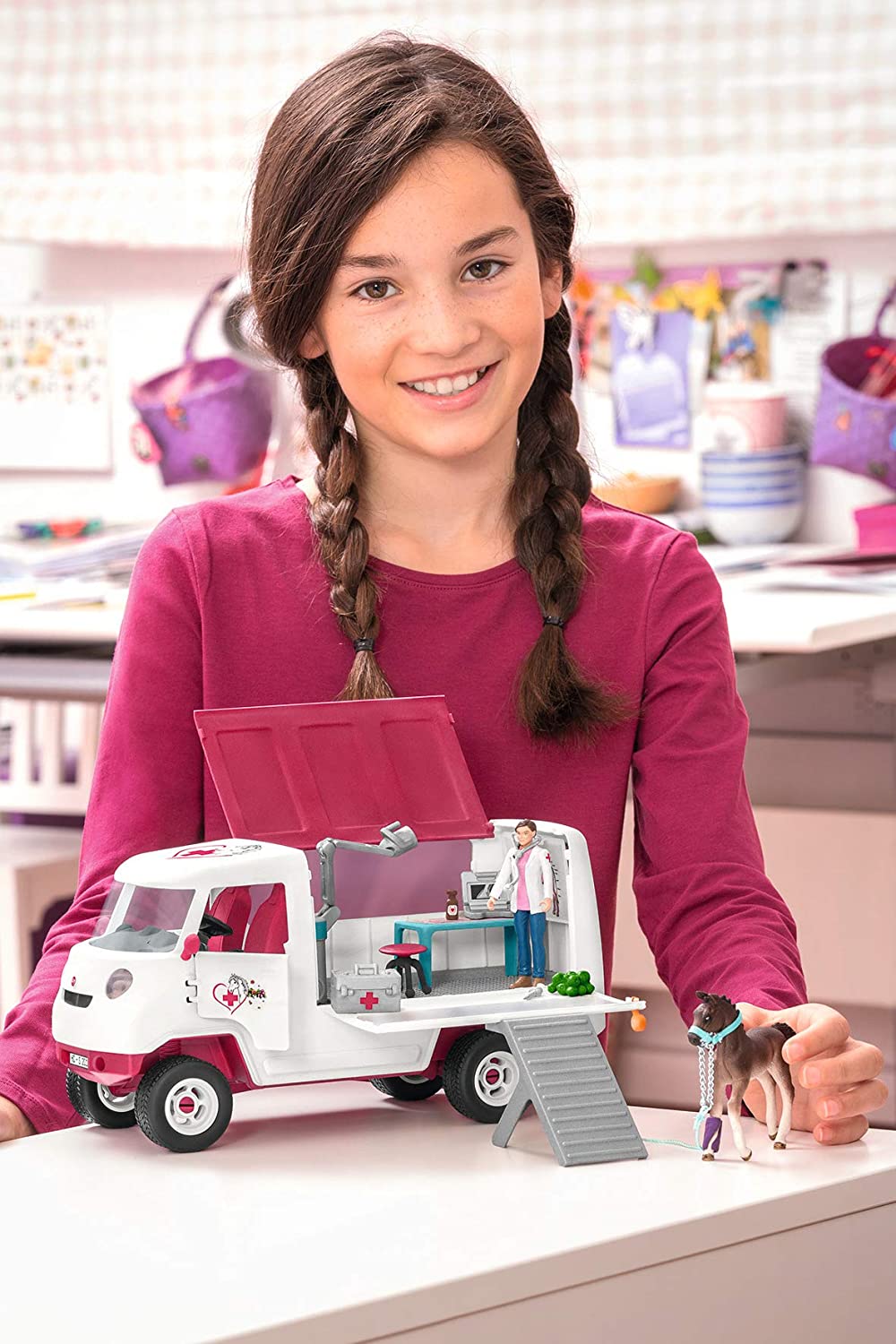 Schleich 42370 Mobilní veterinářská klinika s klisnou a ošetřovatelem - Obrázek 6