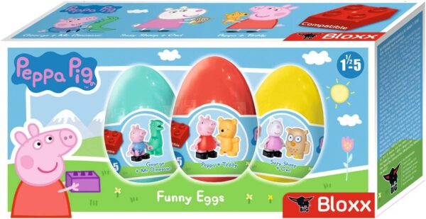 PlayBig BLOXX Peppa Pig Sada Figurek ve 3 vajíčkách (800057174)