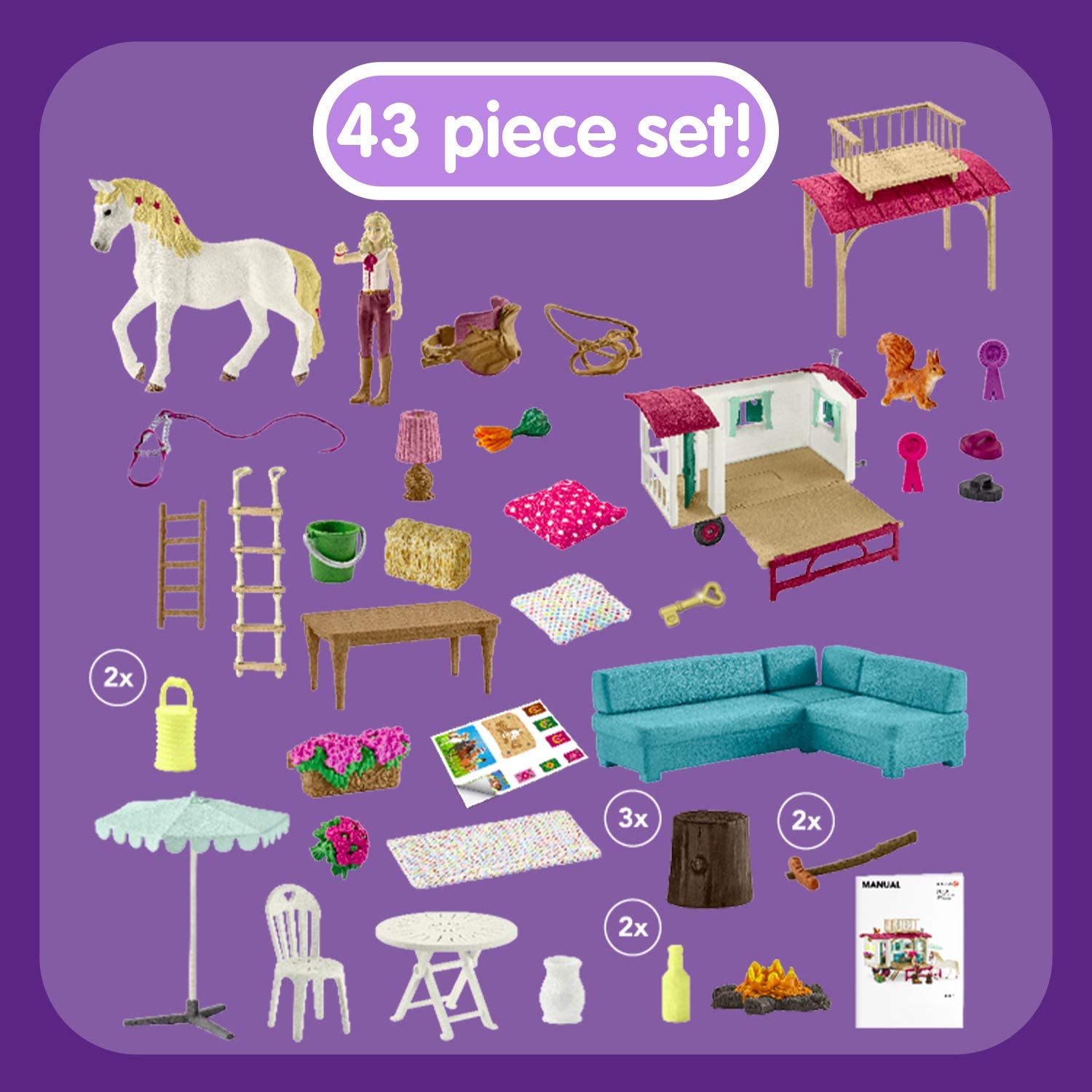 Schleich Horse Club 42415 Obytný přívěs pro tajná klubová setkání - Obrázek 14