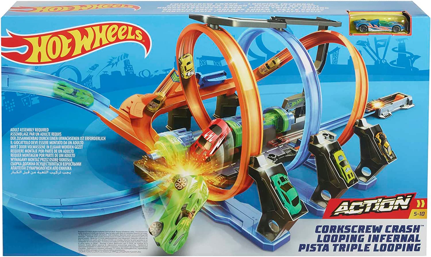 Mattel Hot Wheels spirálová jízda