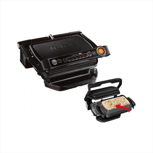 Tefal OptiGrill+ GC714834 se zapékacím příslušenstvím