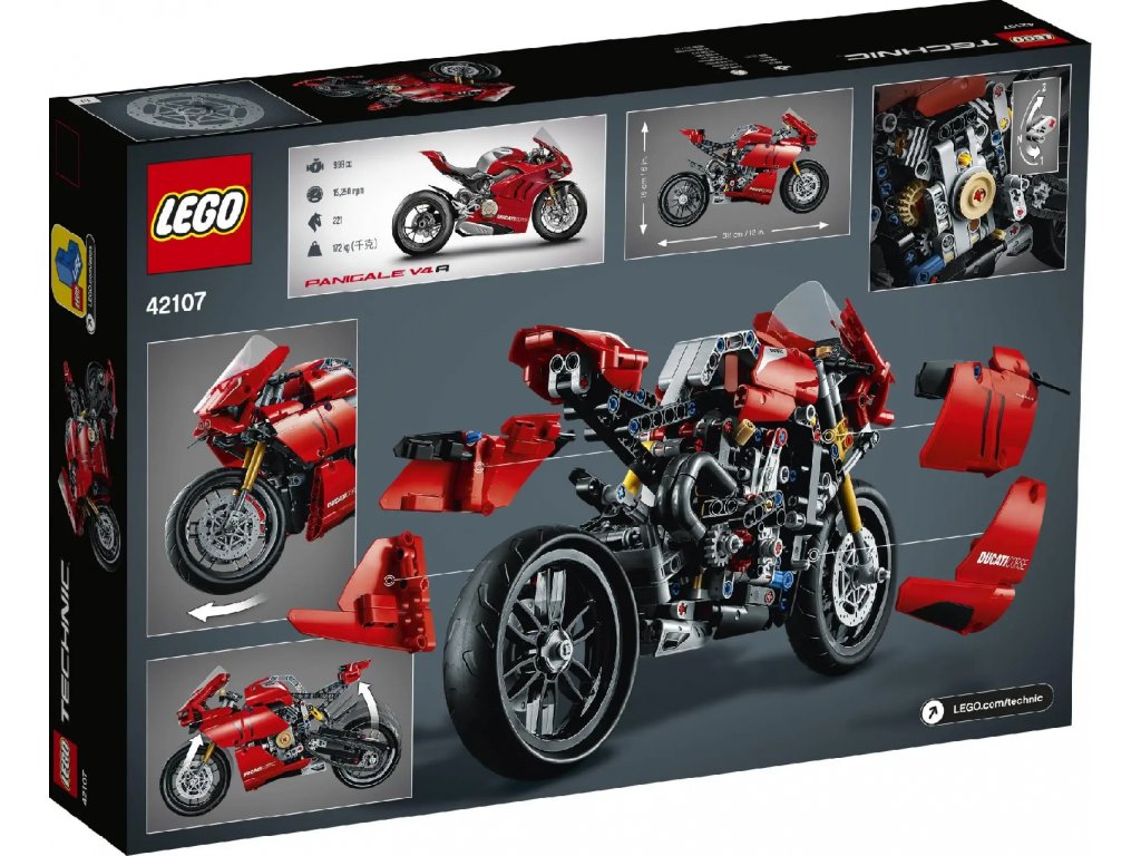 LEGO® Technic 42107 Ducati Panigale V4 R - Obrázek 4