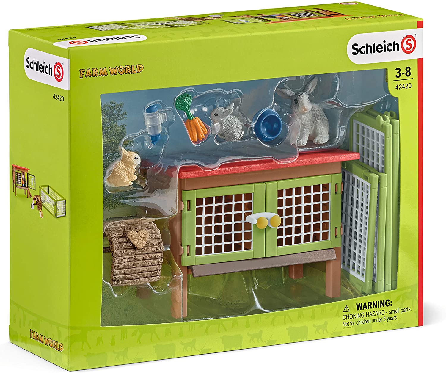 Schleich 42420 Set králíkárna se zvířátky a příslušenstvím - Obrázek 10