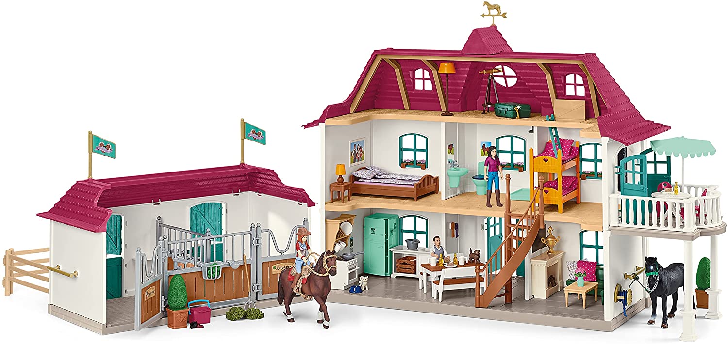 Schleich 42551 Velký dům se stájí, příslušenstvím a kloubovými figurkami - Obrázek 8