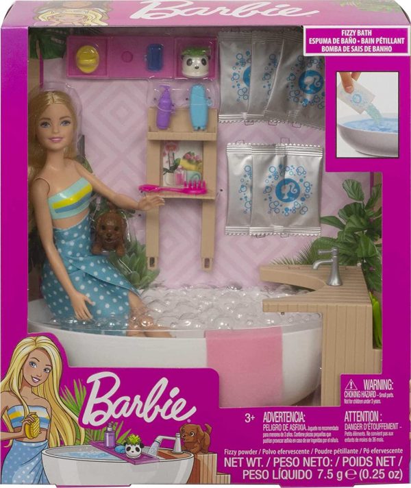 Barbie Wellness panenka v lázních herní set (GJN32)
