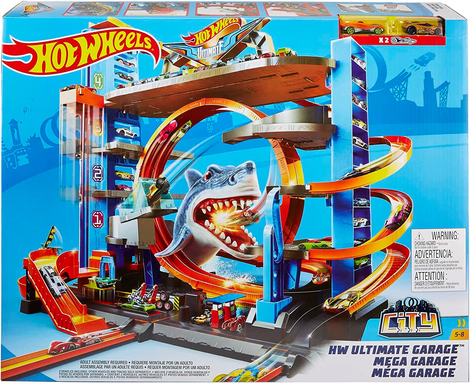 Hot Wheels city garáž se smyčkou