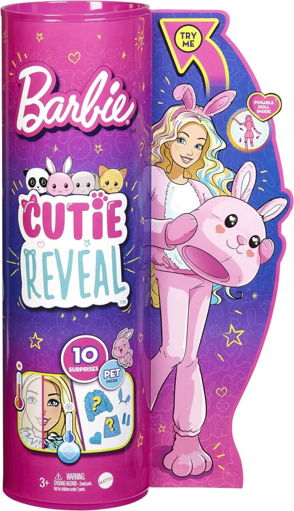 Panenka Barbie Cutie Reveal (HHG19) s plyšovým kostýmem zajíčka