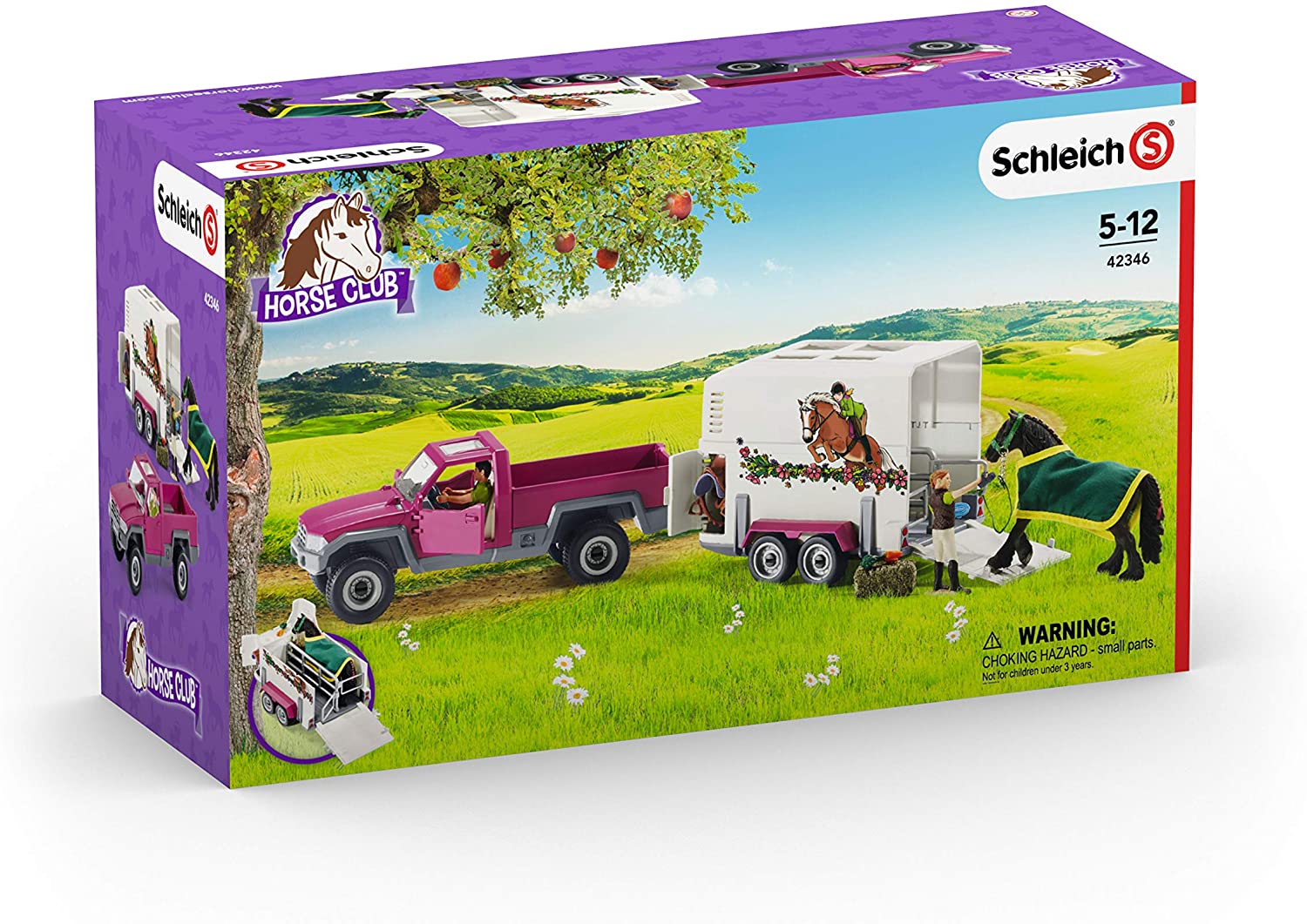 Schleich 42346 - Pick-up s přívěsem a koněm - Obrázek 7