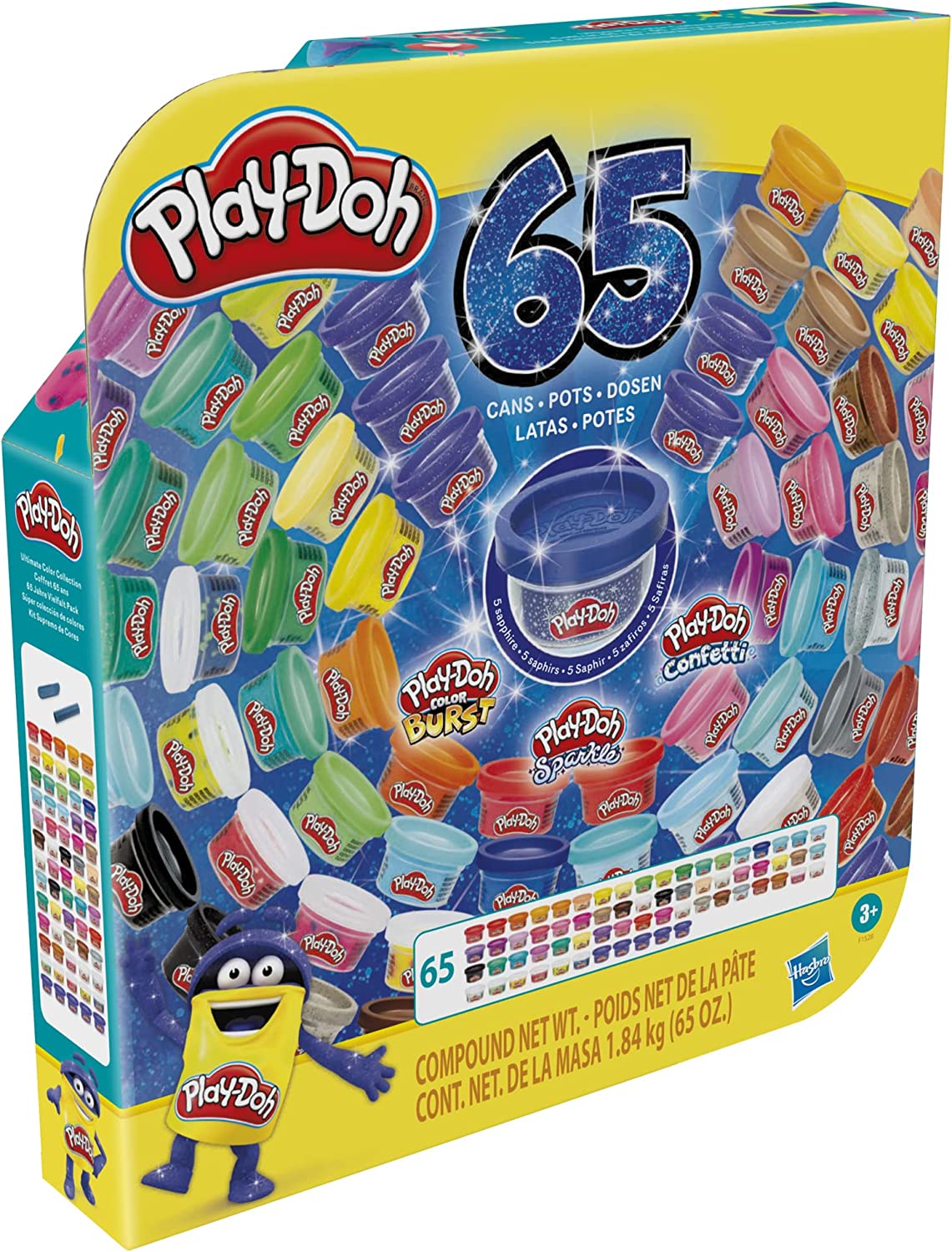 Hasbro Play-Doh Barevný set 65 ks - Obrázek 4