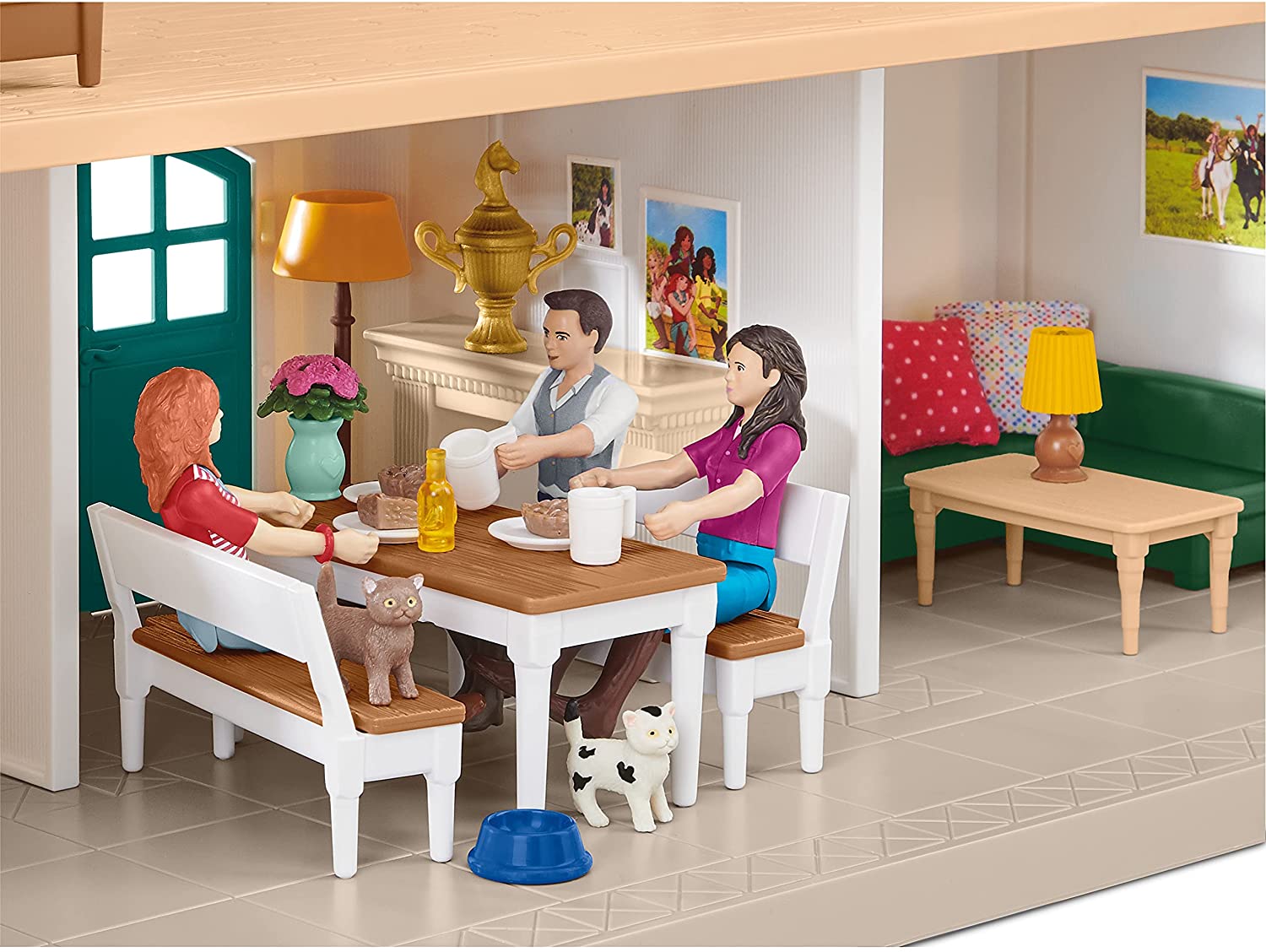 Schleich 42551 Velký dům se stájí, příslušenstvím a kloubovými figurkami - Obrázek 5