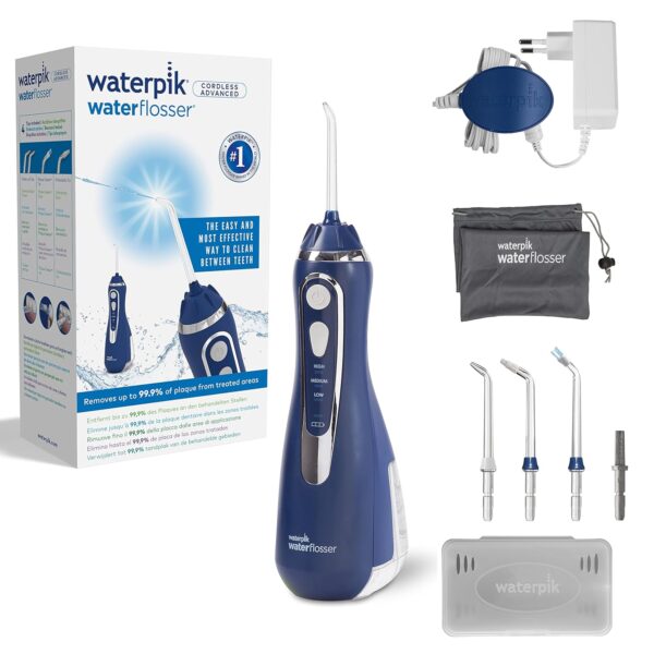 Waterpik Cordless Advanced WP563 Blue ústní sprcha