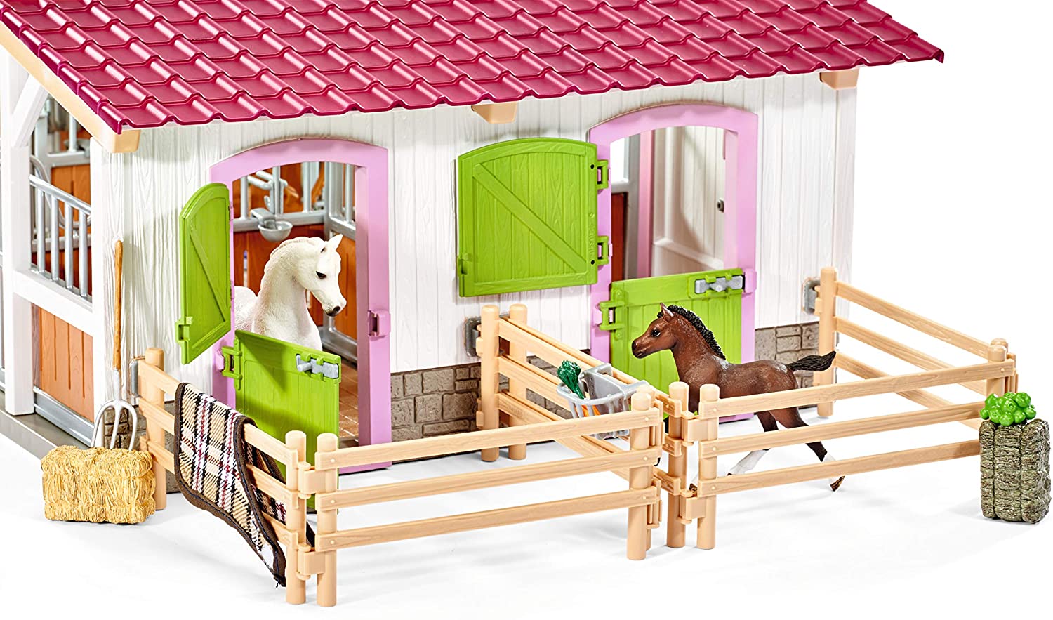 Schleich 42344 Stáj s koňmi a příslušenstvím - Obrázek 8