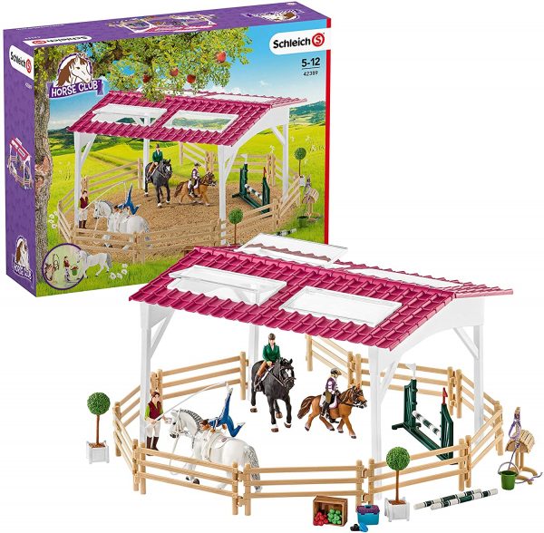 Schleich Horse Club 42389 Jezdecká škola s jezdci a koňmi