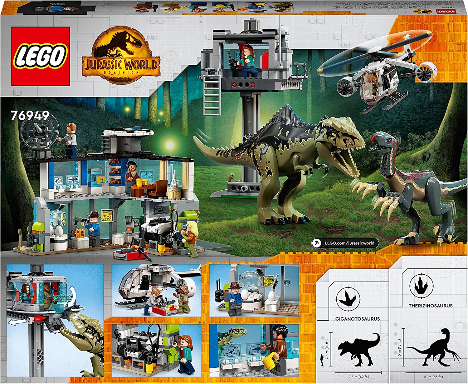 LEGO Jurassic World 76949 Útok giganotosaura a therizinosaura - Obrázek 4