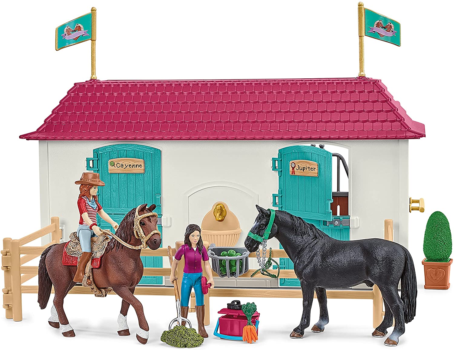 Schleich 42551 Velký dům se stájí, příslušenstvím a kloubovými figurkami - Obrázek 6