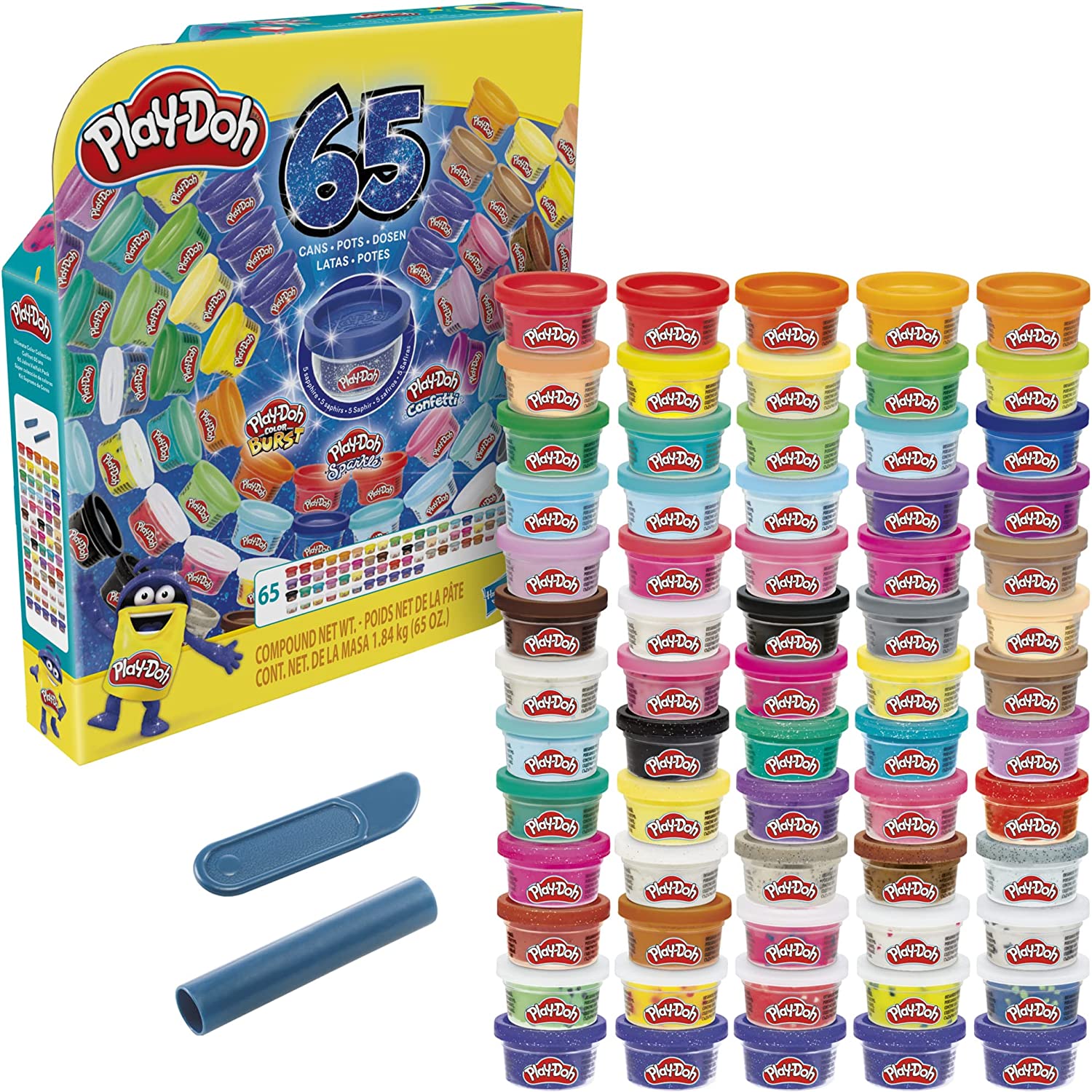 Hasbro Play-Doh Barevný set 65 ks