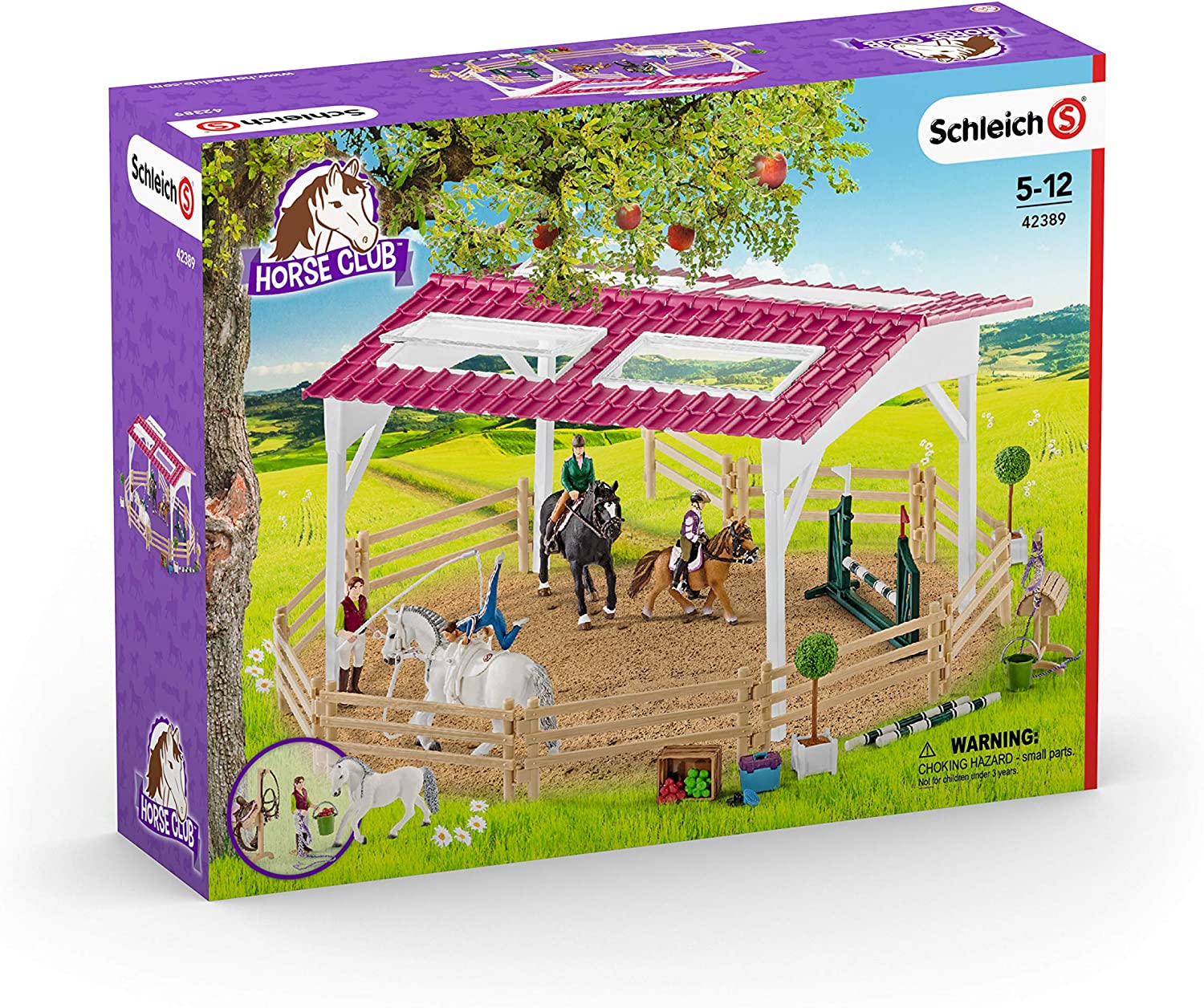 Schleich Horse Club 42389 Jezdecká škola s jezdci a koňmi - Obrázek 11