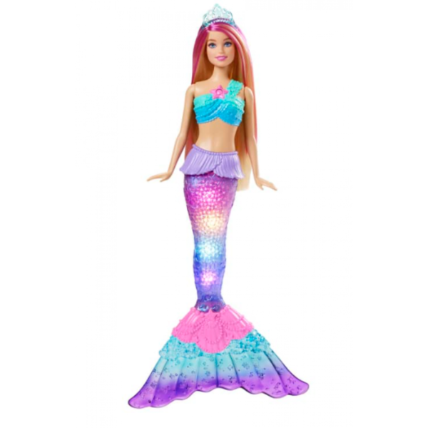 Barbie blikající mořská panna blondýnka (HDJ36)