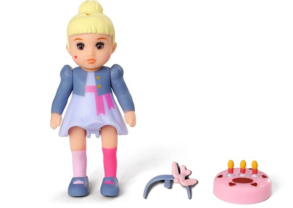 Panenka BABY born Minis Sada s narozeninovým stolem, židličkami a panenkou ...