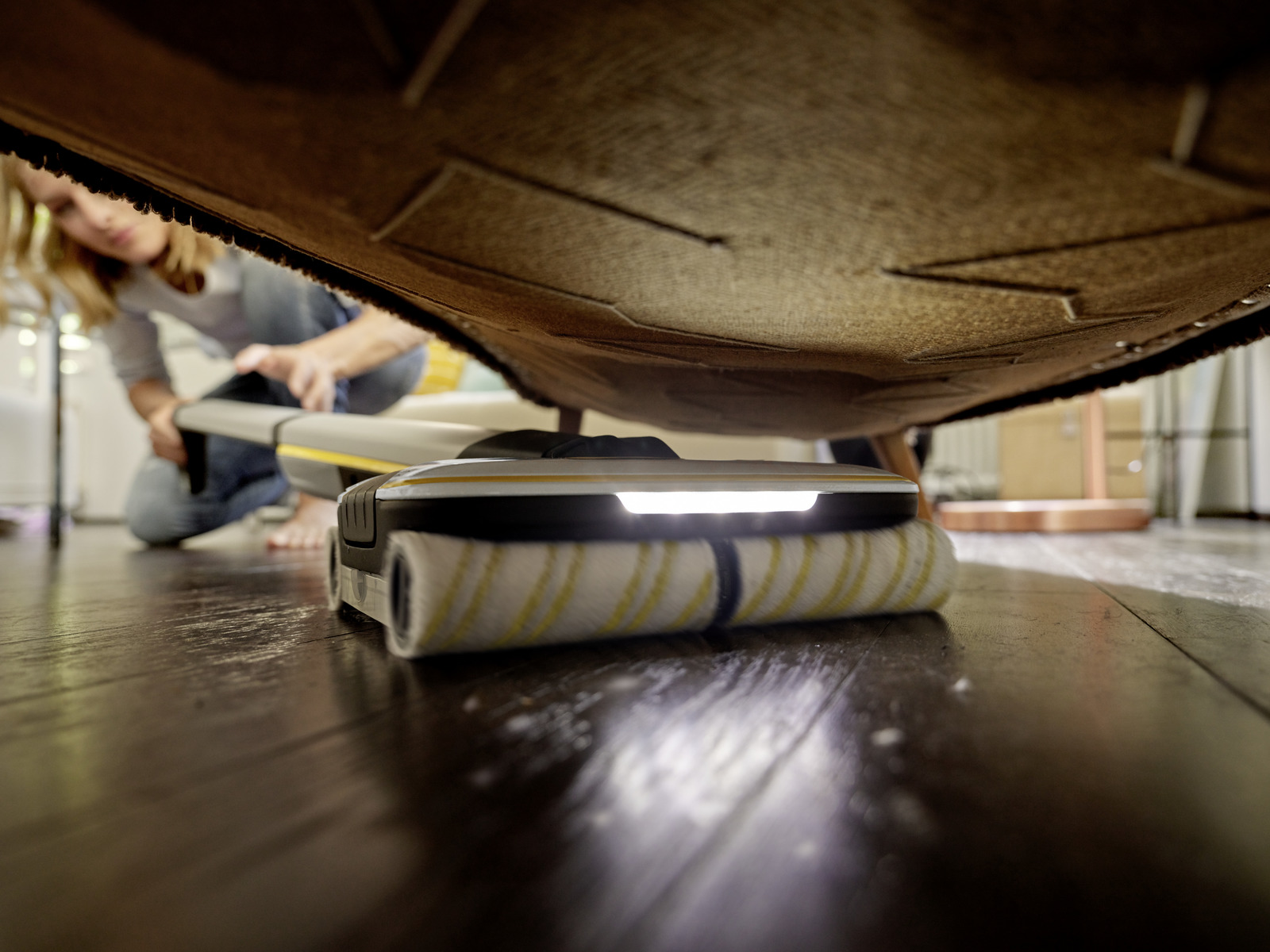 Podlahová myčka Kärcher FC 7 CORDLESS EXTRA stříbrný/žlutý - Obrázek 8