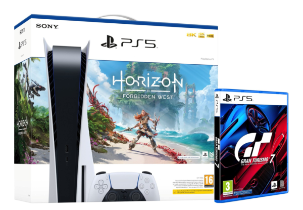 PlayStation 5 + Horizon Forbidden West + Gran Turismo 7
