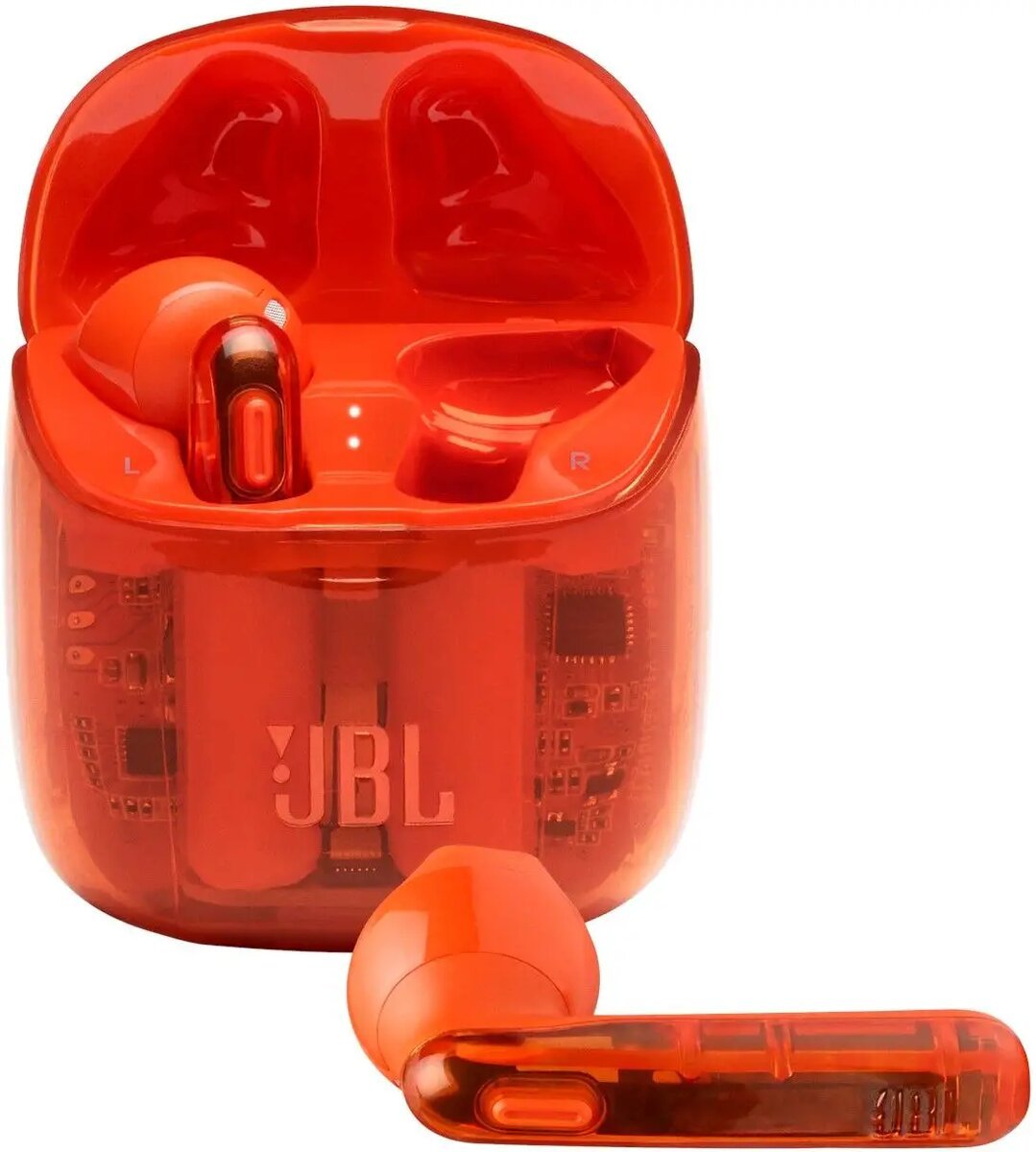 JBL Tune 225TWS průhledná oranžová