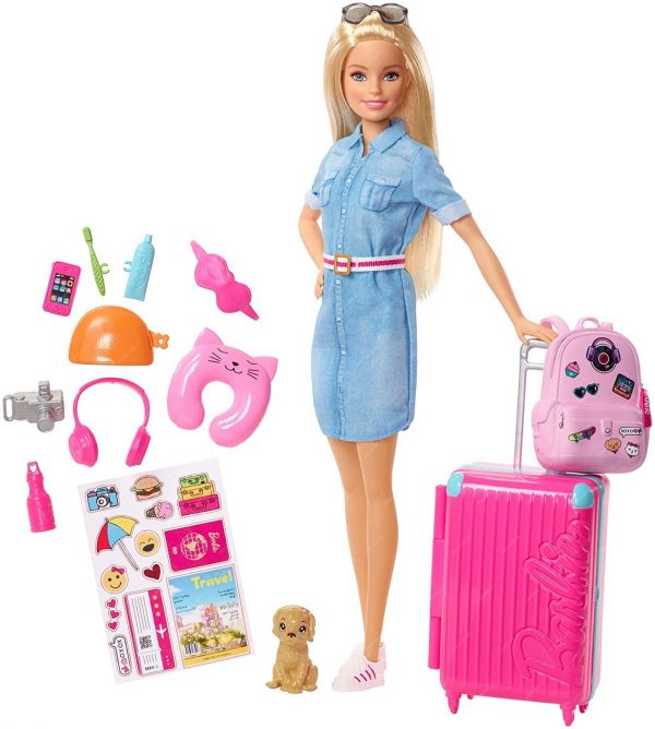 Mattel FWV25 Barbie cestovatelka