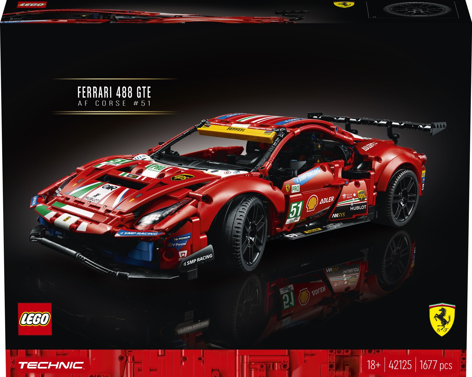 LEGO® Technic 42125 Ferrari 488 GTE AF Corse 51 - Obrázek 9
