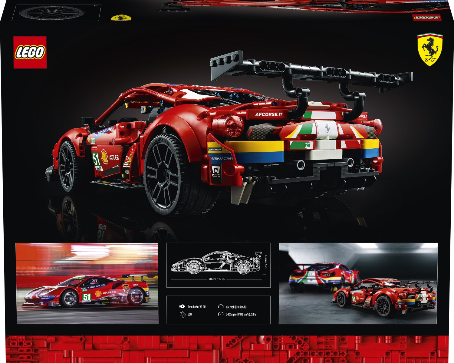LEGO® Technic 42125 Ferrari 488 GTE AF Corse 51 - Obrázek 10