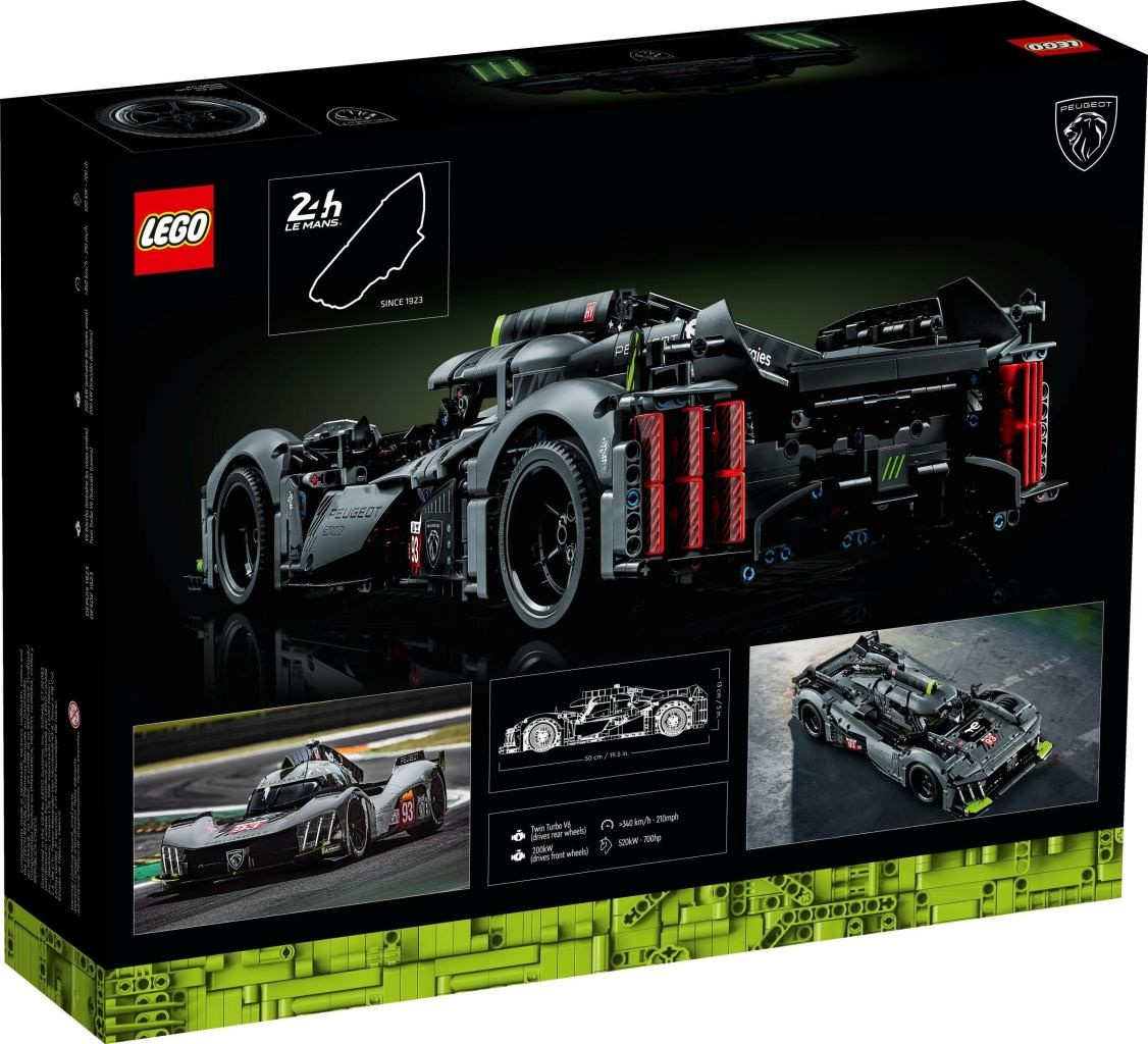 LEGO® Technic 42156 PEUGEOT 9X8 24H Le Mans Hybrid Hypercar - Obrázek 15