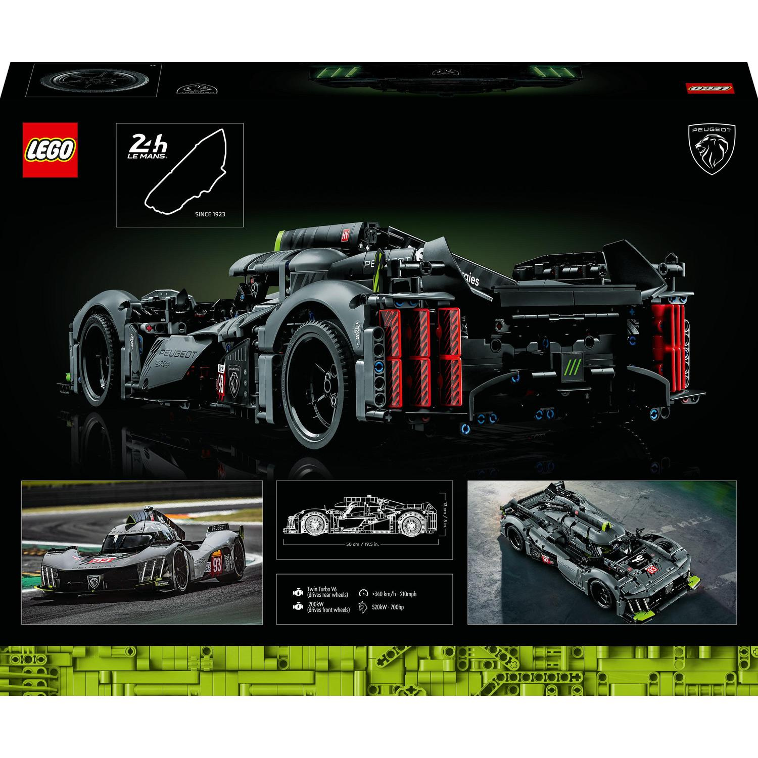 LEGO® Technic 42156 PEUGEOT 9X8 24H Le Mans Hybrid Hypercar - Obrázek 4