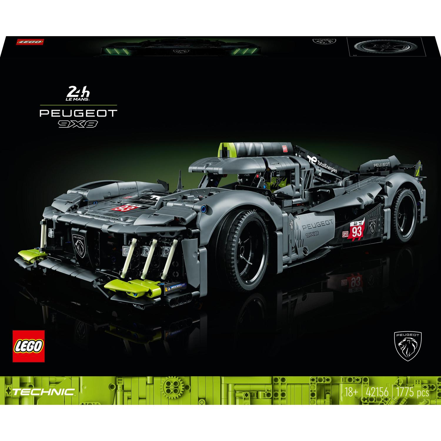 LEGO® Technic 42156 PEUGEOT 9X8 24H Le Mans Hybrid Hypercar - Obrázek 3