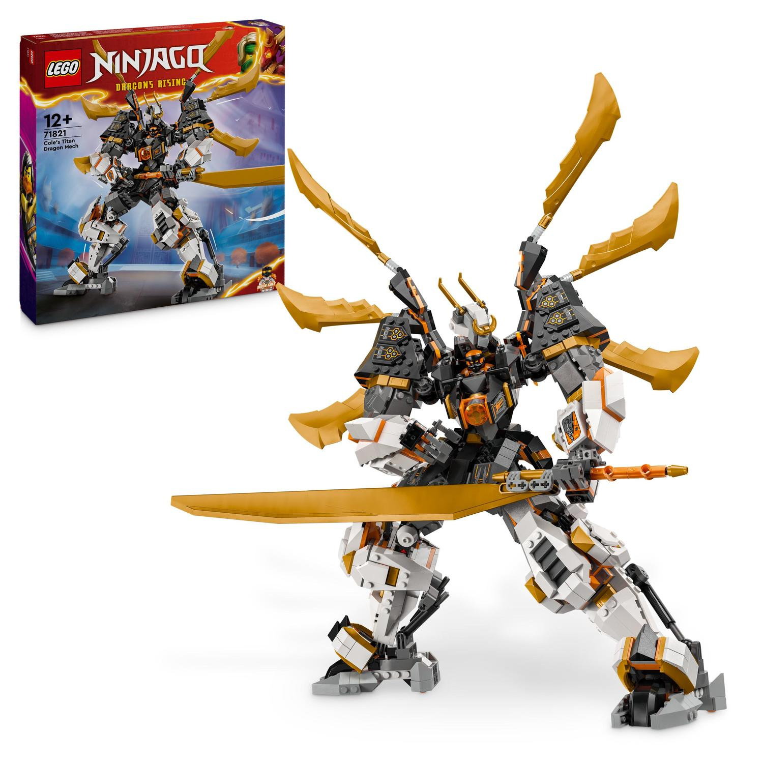 LEGO Ninjago 71821 Cole a jeho titanový dračí oblek