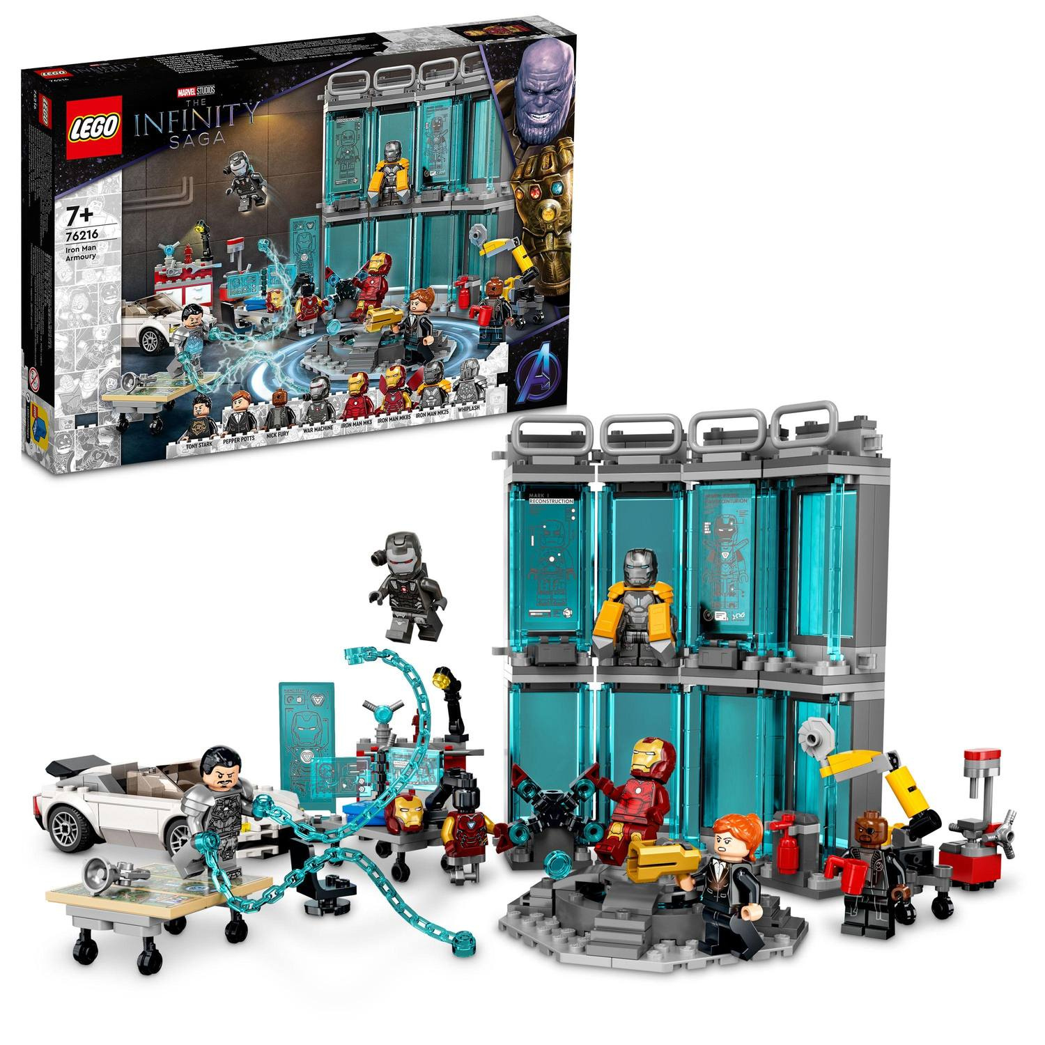 LEGO Marvel 76216 Zbrojnice Iron Mana