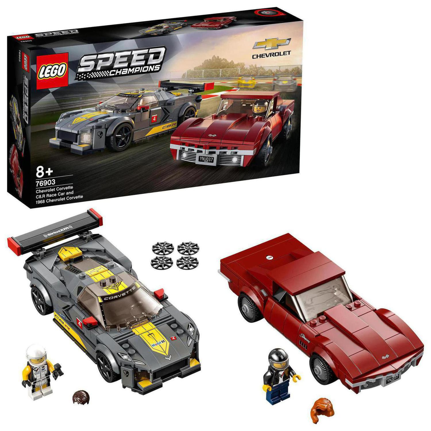 LEGO® Speed Champions 76903 Chevrolet Corvette C8.R a 1968 Chevrolet Corvett