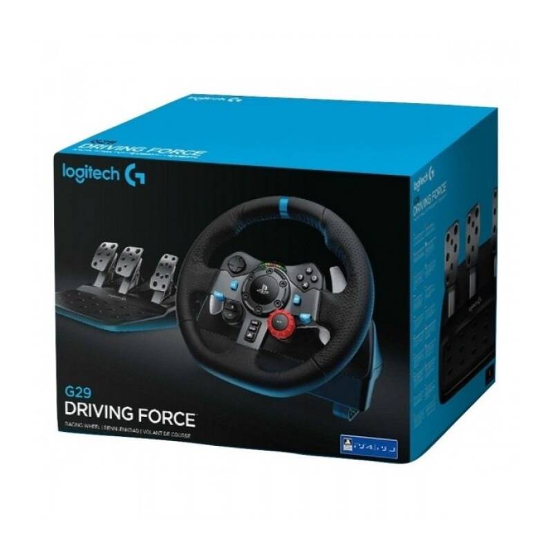 Logitech G29 Driving Force pro PS3, PS4, PC + pedály (941-000112) černý - Obrázek 4