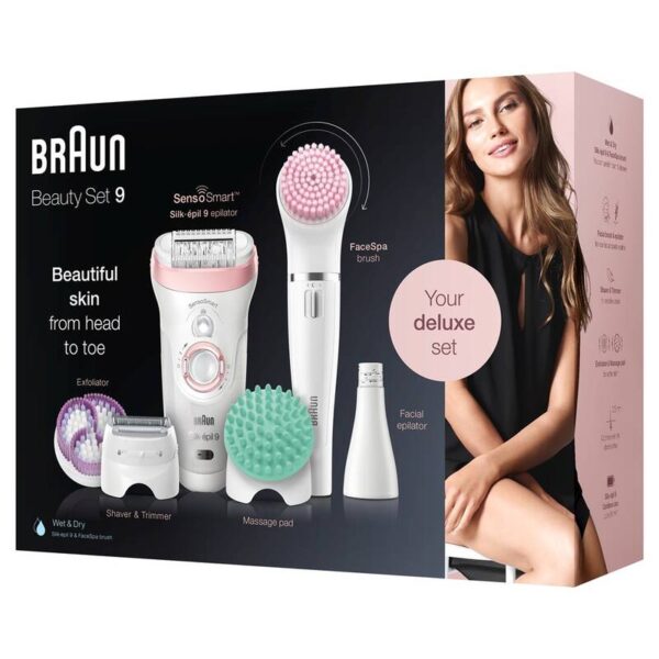 Braun Silk-épil Beauty Set 9 9-995 Flamingo bílý