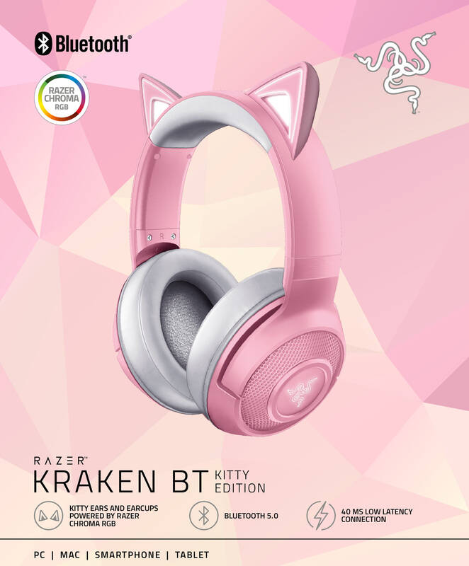Razer Kraken BT Kitty Edition - Quartz - Obrázek 5