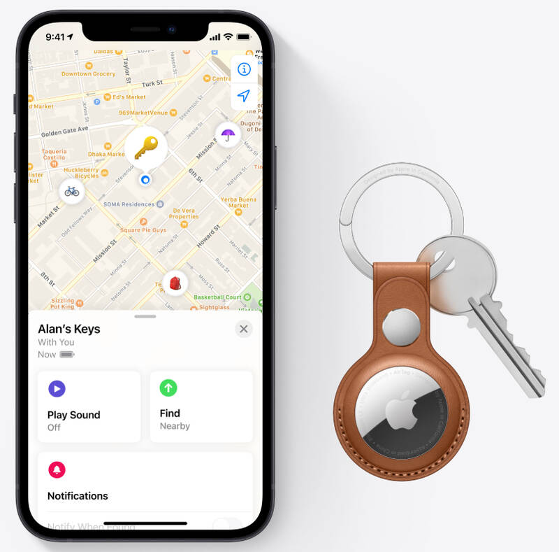 Apple AirTag, 4 ks - Obrázek 6