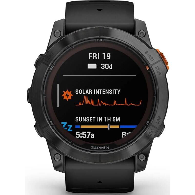 Garmin fenix 7X Pro Glass Solar - Gray / Black Silicone Band (010-02778-01) - Obrázek 6