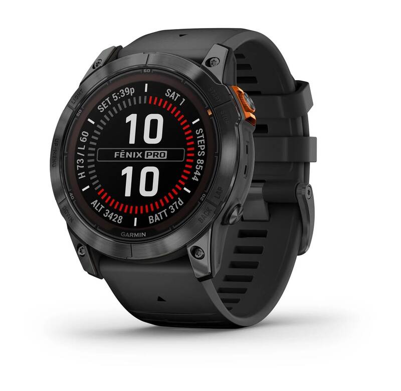 Garmin fenix 7X Pro Glass Solar - Gray / Black Silicone Band (010-02778-01) - Obrázek 5