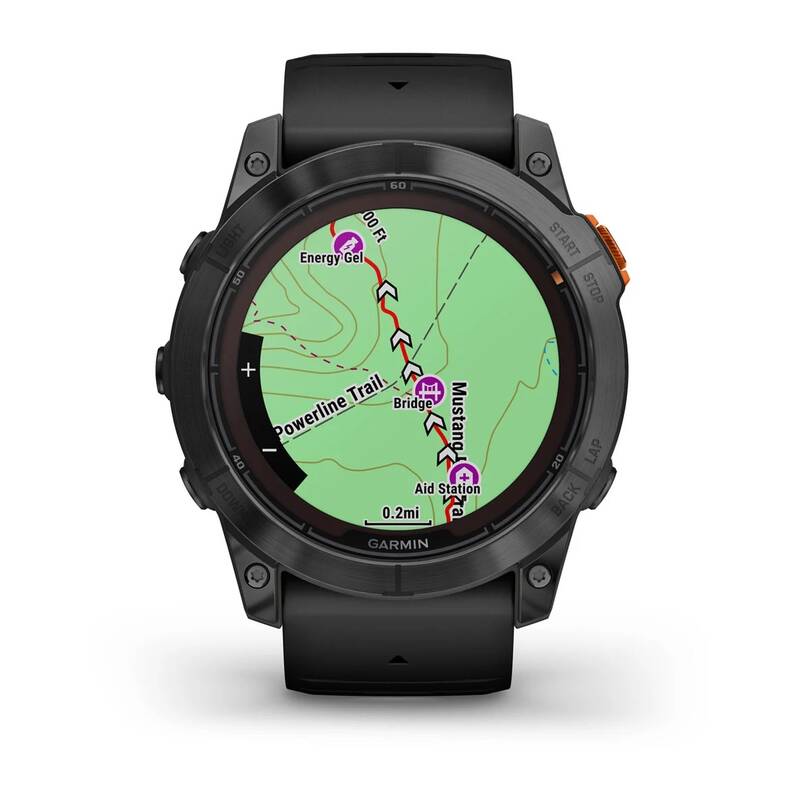 Garmin fenix 7X Pro Glass Solar - Gray / Black Silicone Band (010-02778-01) - Obrázek 2