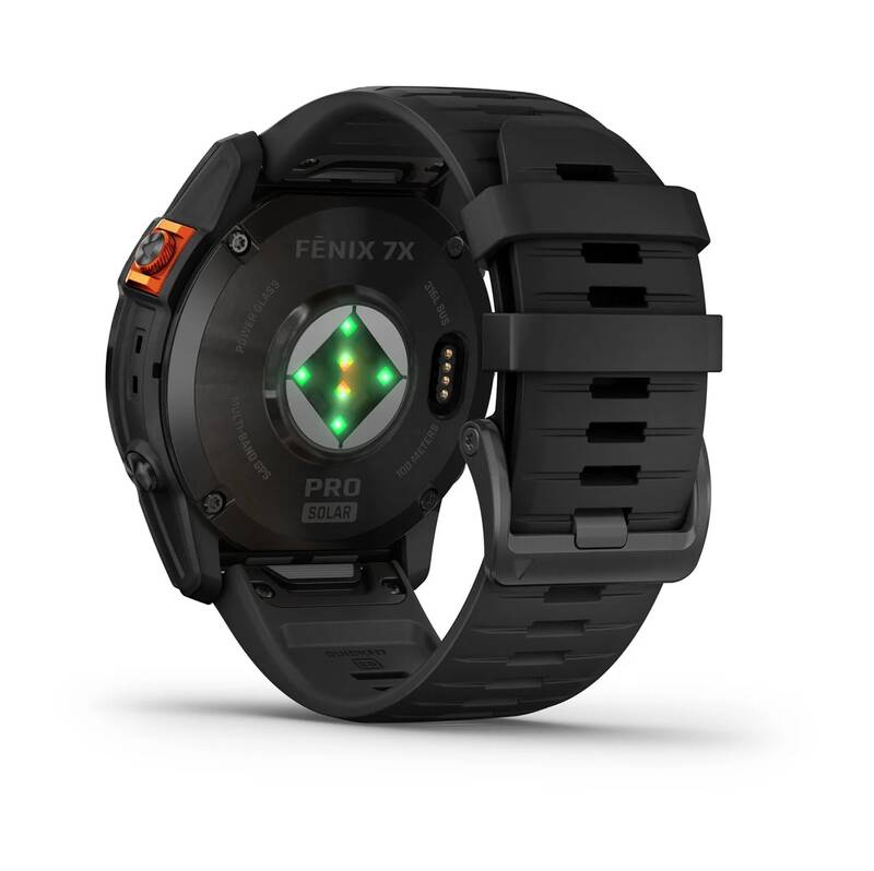 Garmin fenix 7X Pro Glass Solar - Gray / Black Silicone Band (010-02778-01) - Obrázek 7